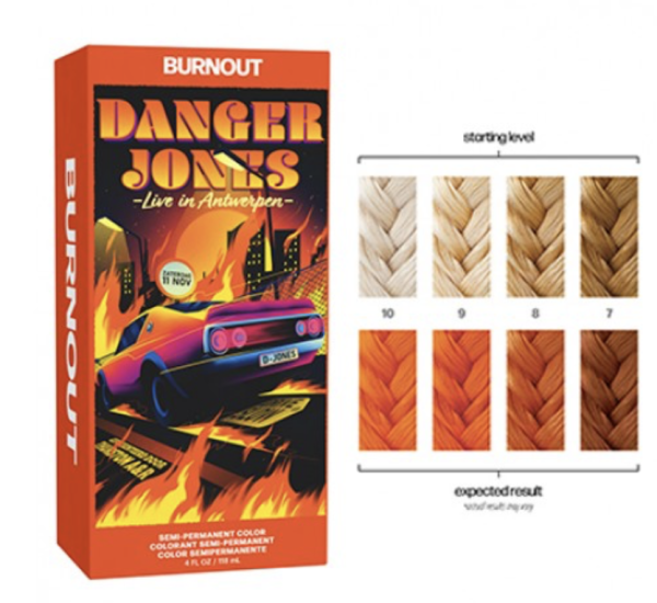 Danger Jones Burnout Orange Semi Permanent Colour